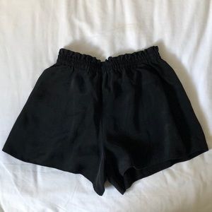 Topshot Black Flowy Shorts